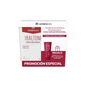 Iraltone Forte Melatonin 60 Cápsulas (regalo champú fortificante 75ml)